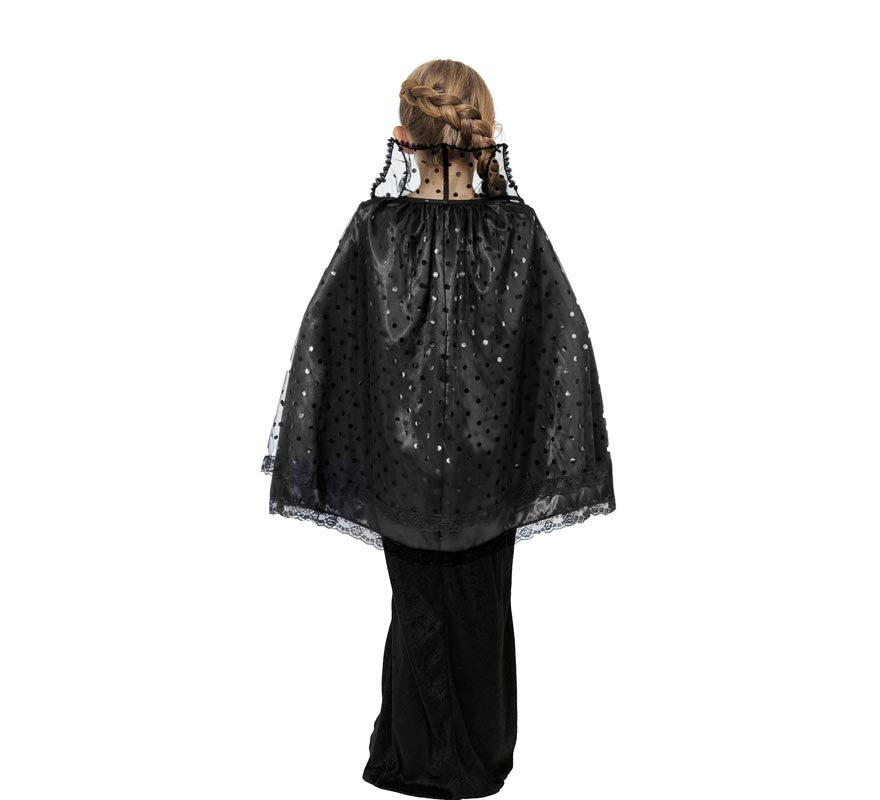Translation missing: pt-PT.Capa de Bruja negra con cuello infantil