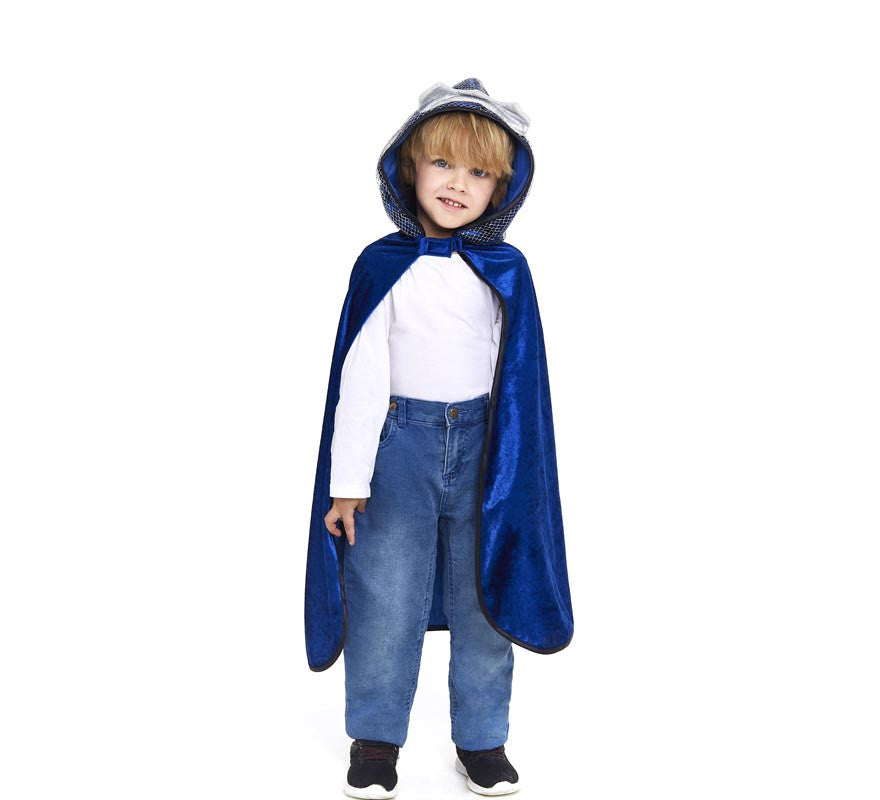 Translation missing: pt-PT.Capa de Caballero azul con capucha infantil