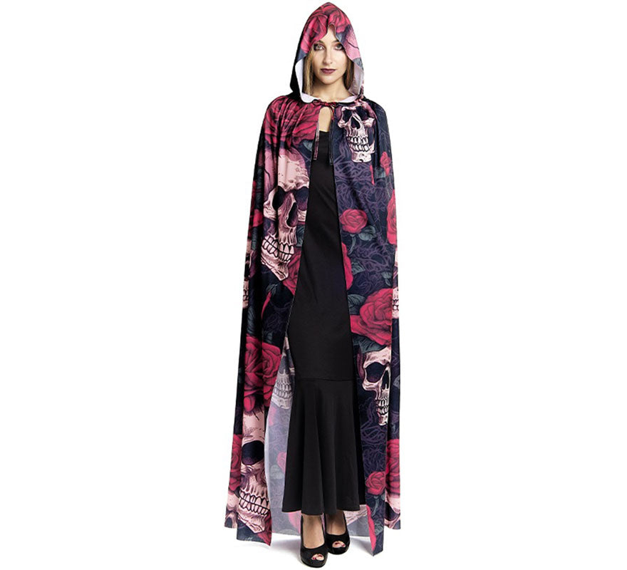 Translation missing: pt-PT.Capa de Calavera con Rosas de 185 cm