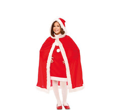 Capa de Papai Noel para menina