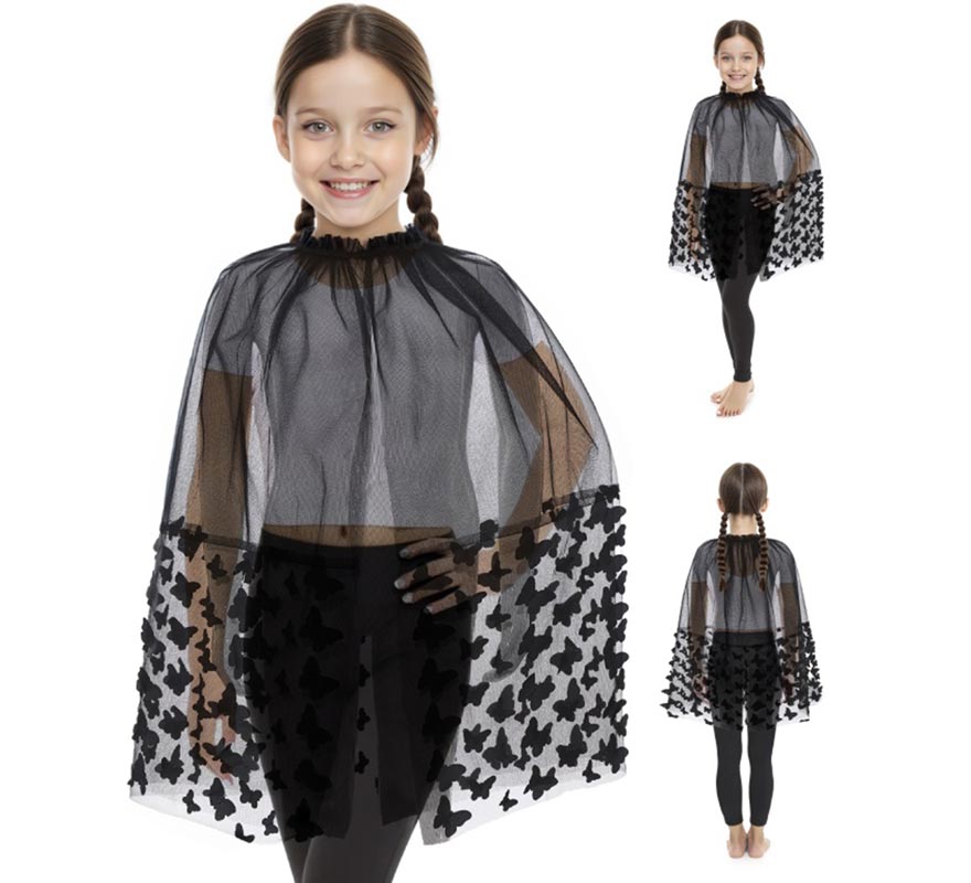 Translation missing: pt-PT.Capa de Tul con Mariposa 3D Infantil