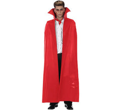 Manto de Vampiro Vermelho de 140cm para adultos