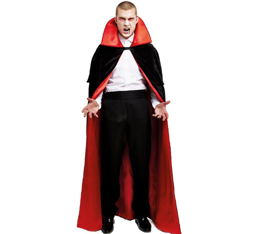Translation missing: pt-PT.Capa de Vampiro Satén y Terciopelo con cuello adulto de 180 cm