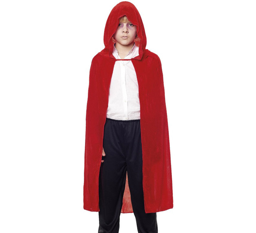 Translation missing: pt-PT.Capa Infantil 90 cm Terciopelo con Capucha en varios colores