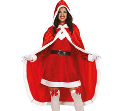Capa de Papai Noel adulto