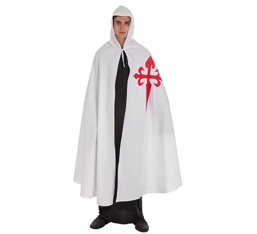 Translation missing: pt-PT.Capa Medieval Santiago Blanca para adultos