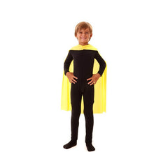 Manto de Super-Herói Criança Amarelo de 70cm