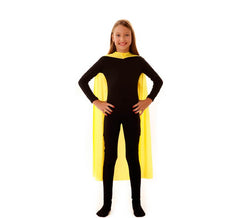 Manto de Super-Herói Criança Amarelo de 90cm