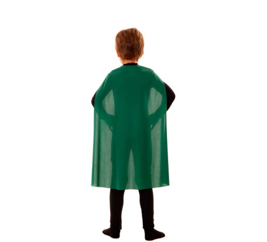 Translation missing: pt-PT.Capa Superhéroe Infantil Verde de 70 cm