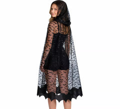 Capa Transparente Morcegos 100 cm para menina