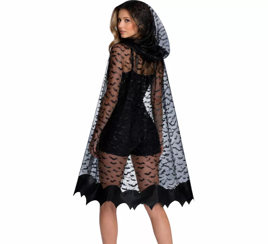 Translation missing: pt-PT.Capa Transparente Murciélagos de 135 cm para mujer