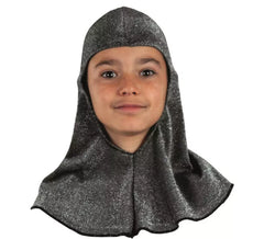Capuz Medieval Infantil Cinzento Escuro