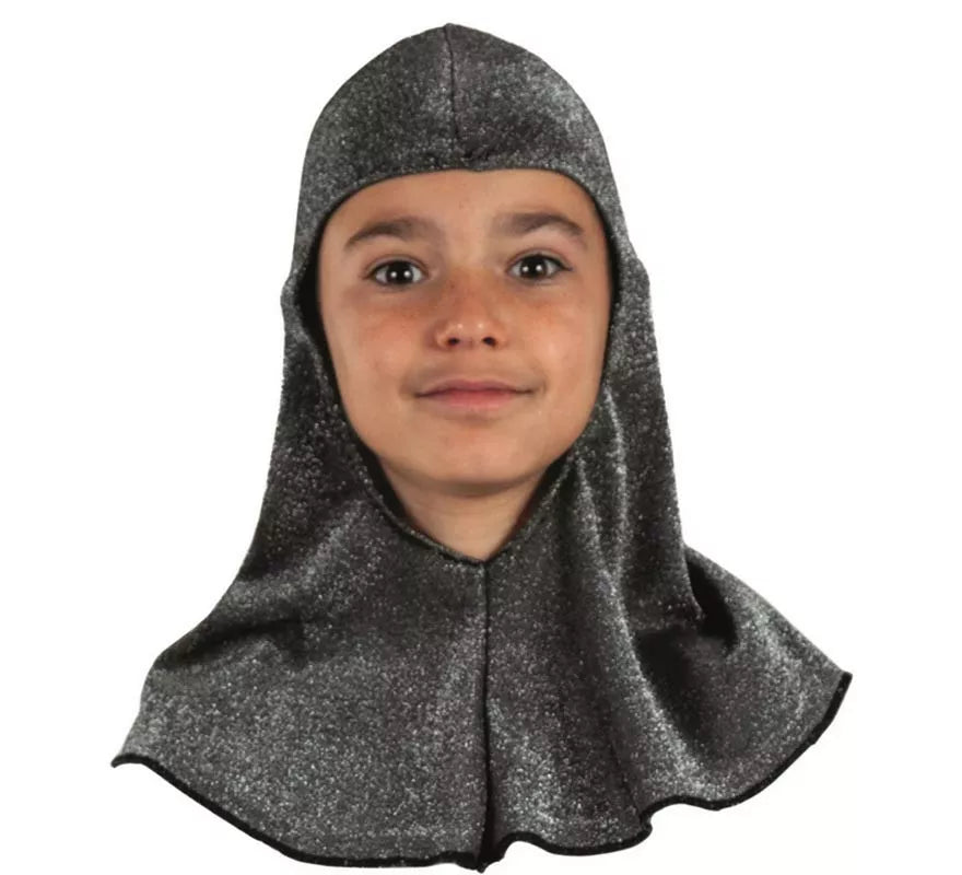 Translation missing: pt-PT.Capucha Medieval gris oscuro infantil