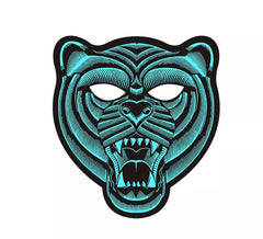 Máscara de tigre iluminação LED
