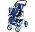 Carro de Muñecas Gemelar azul