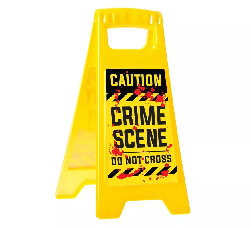Cartel ''Caution Crime Scene'' de 31x3,5x53 cm