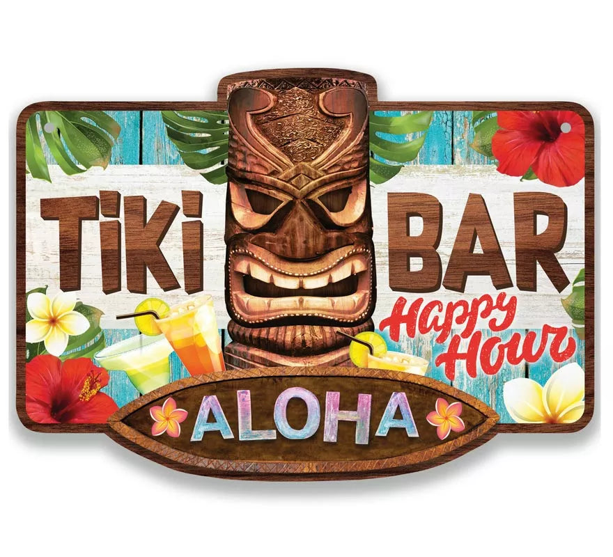 Translation missing: pt-PT.Cartel Tiki Bar Aloha de 25x35 cm