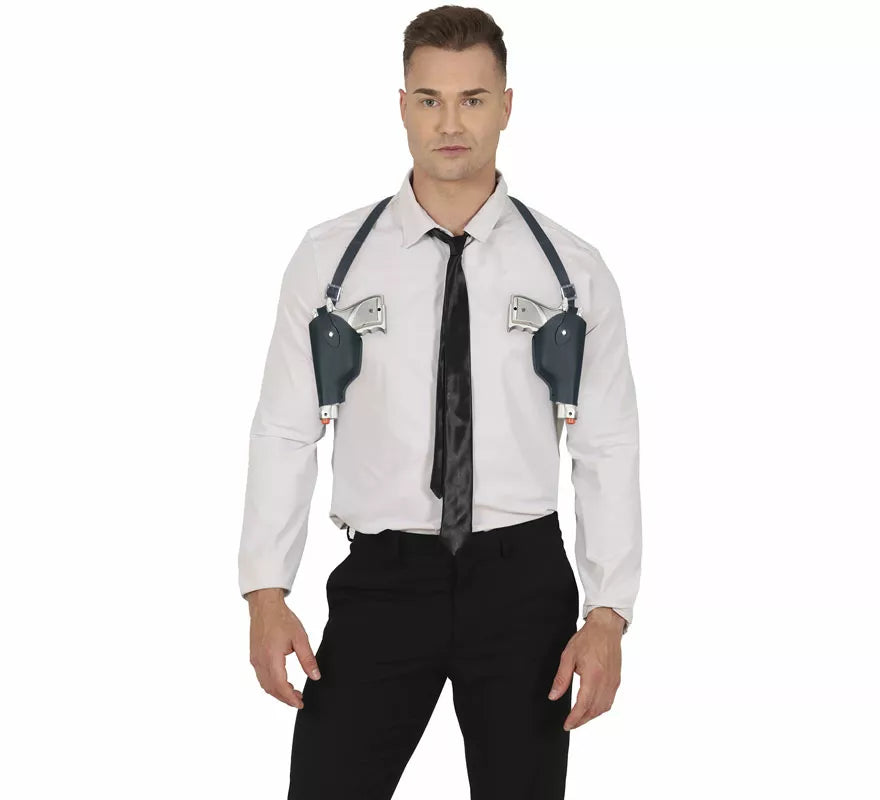Translation missing: pt-PT.Cartuchera Doble negra para pistolas