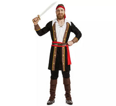 Casaco pirata preto para homem