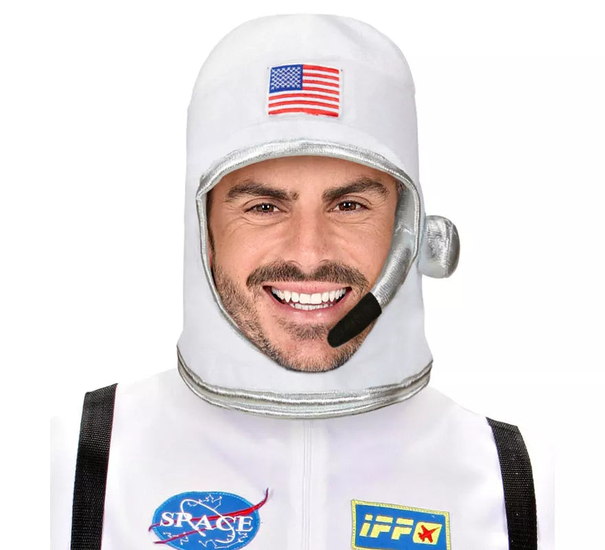 Translation missing: pt-PT.Casco Astronauta Blanco USA para adulto