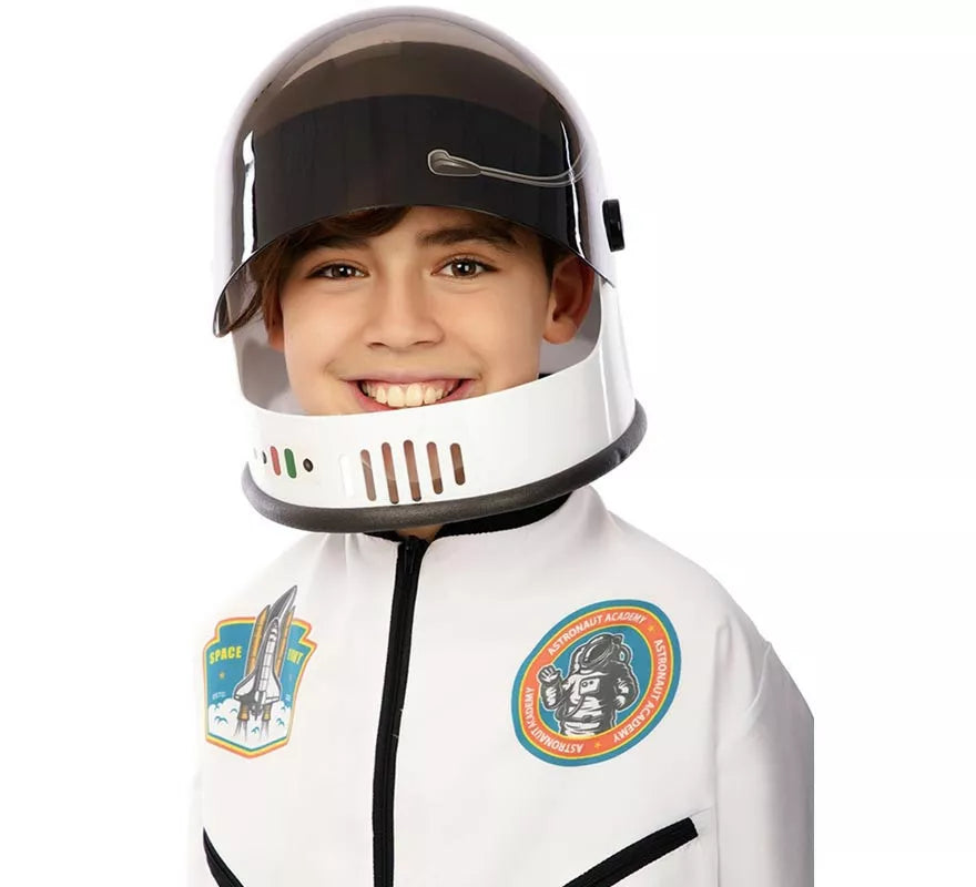 Translation missing: pt-PT.Casco de Astronauta negro y blanco infantil de 21x23x22 cm