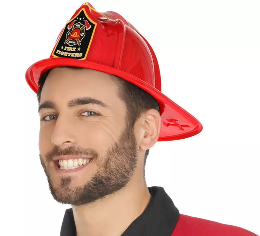 Translation missing: pt-PT.Casco de Bombero flocado Rojo