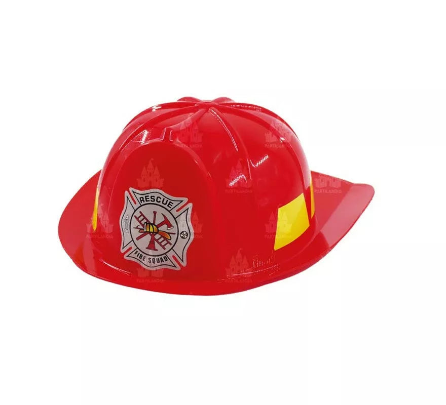 Translation missing: pt-PT.Casco de Bombero rojo y amarillo infantil