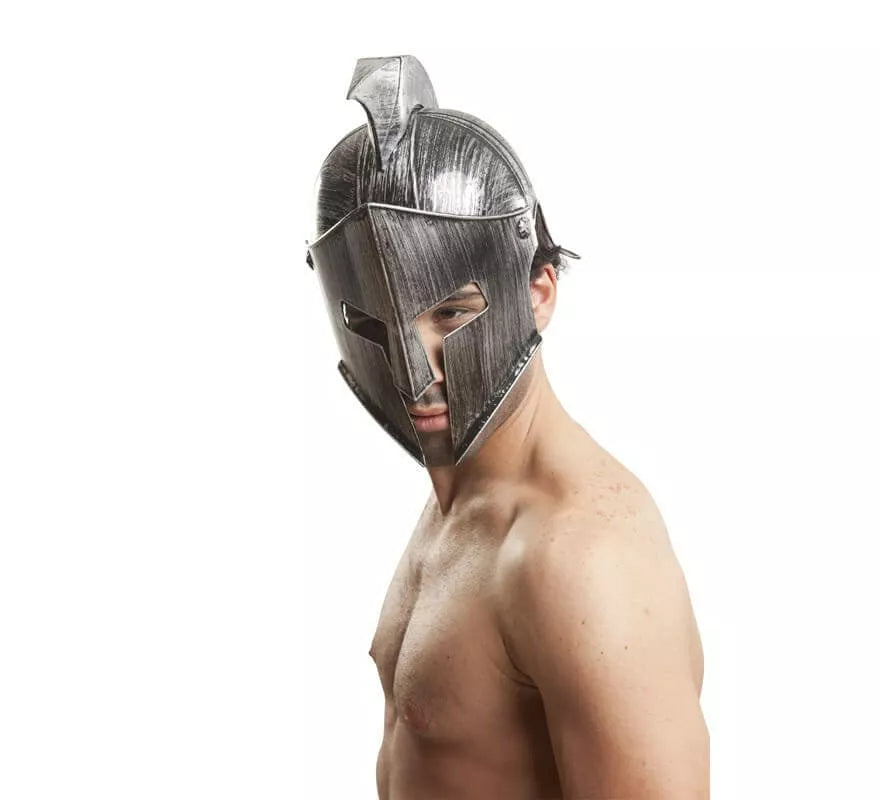 Translation missing: pt-PT.Casco de Gladiador plateado 58 cm