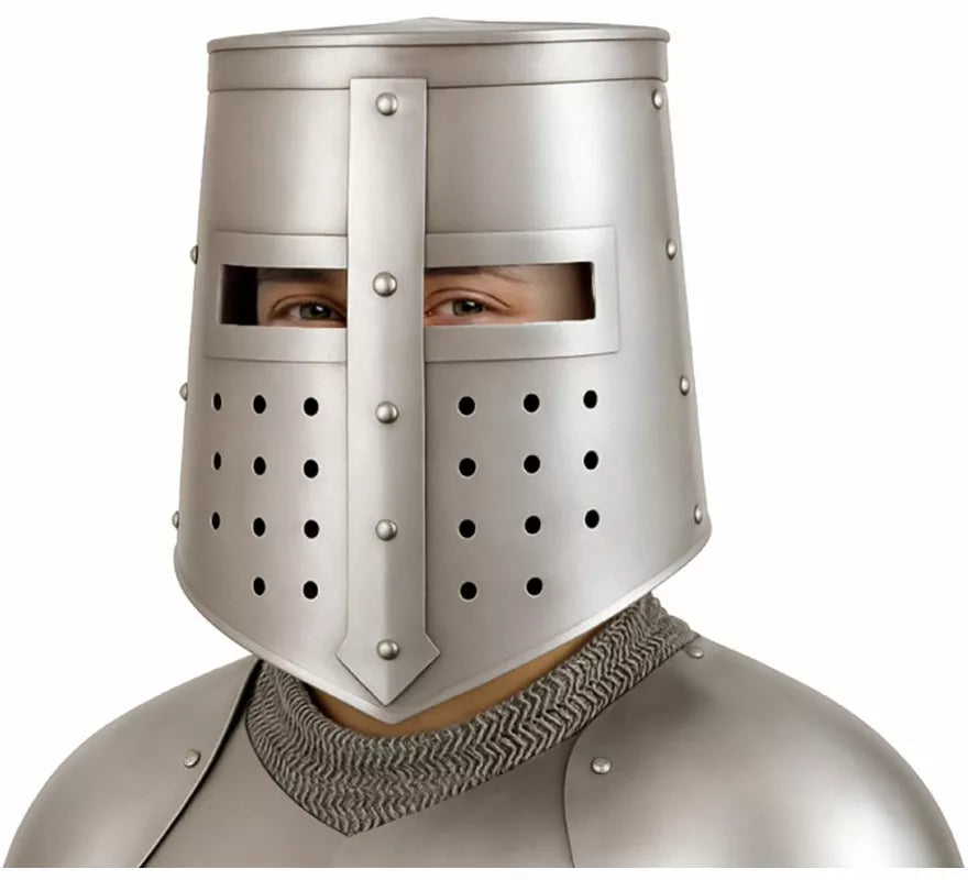 Translation missing: pt-PT.Casco de Guerrero Medieval plateado