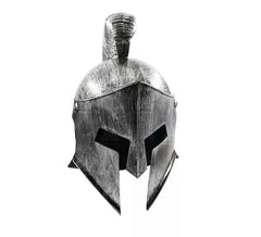 Capacete de Soldado Grego Prateado