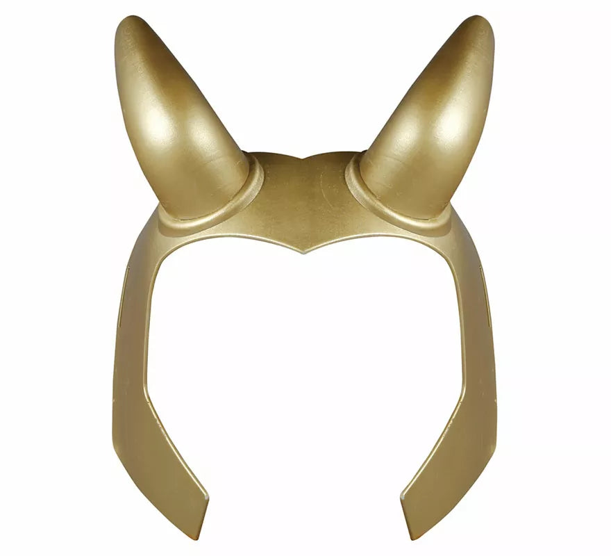 Translation missing: pt-PT.Casco de Superhéroe Dorado con Cuernos
