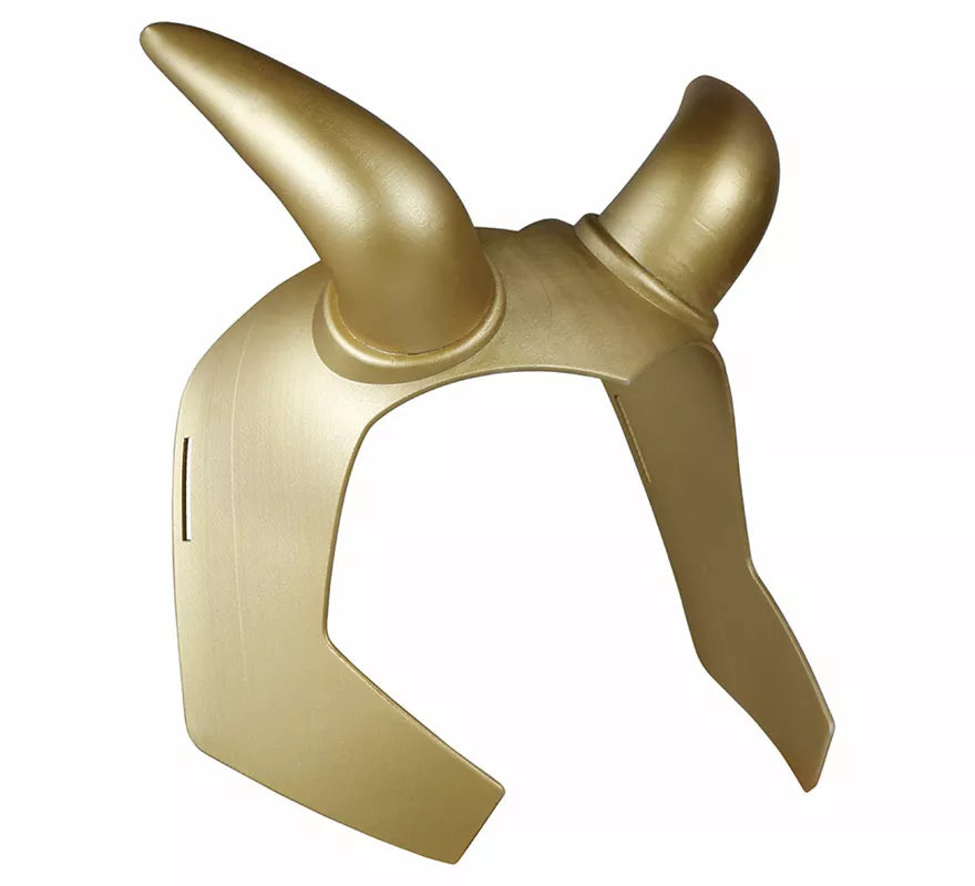 Translation missing: pt-PT.Casco de Superhéroe Dorado con Cuernos