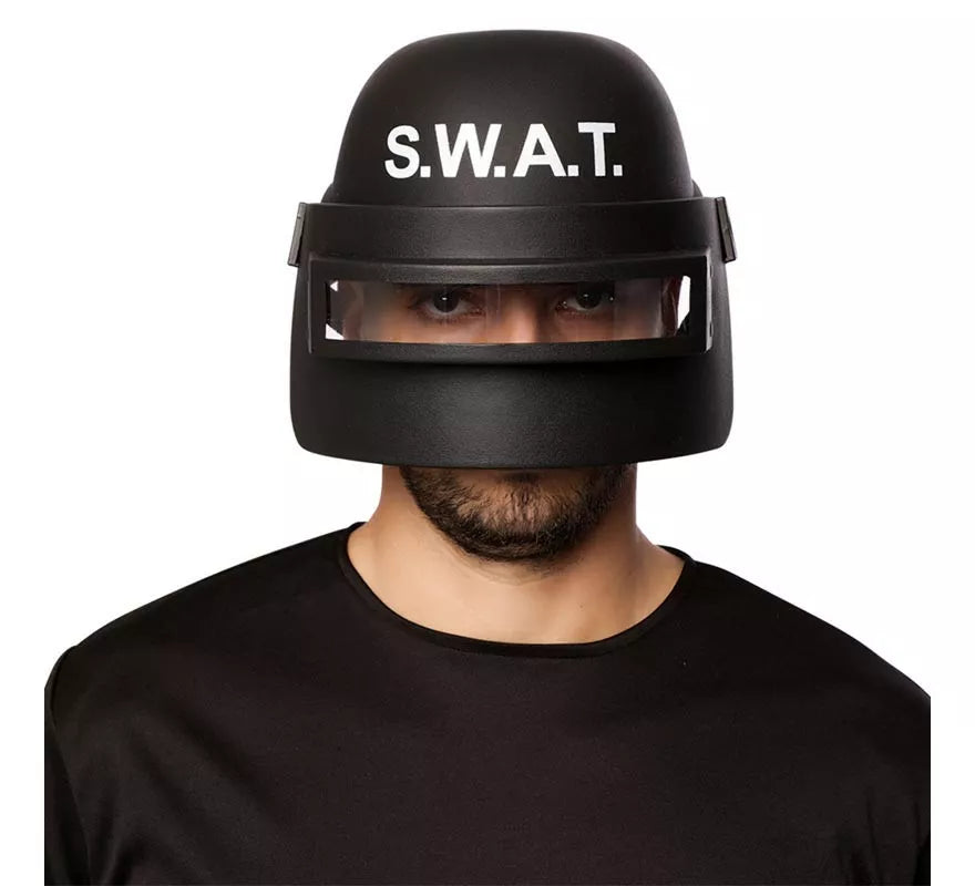 Translation missing: pt-PT.Casco de Swat negro adulto