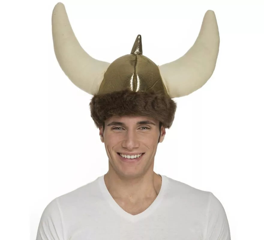 Translation missing: pt-PT.Casco de Vikingo con cuernos de Tela