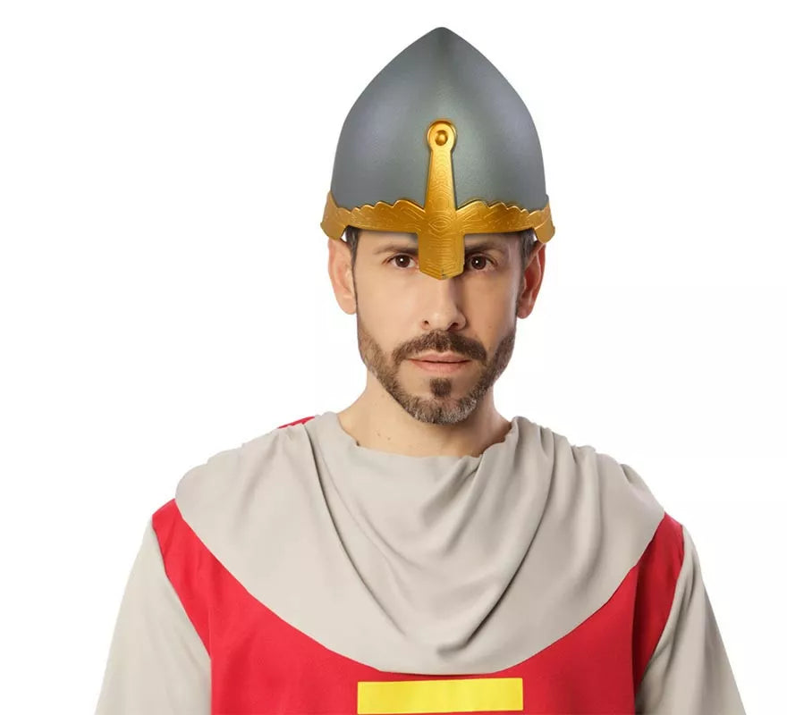 Translation missing: pt-PT.Casco gris Medieval de Guerrero
