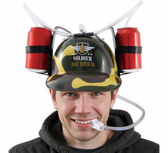 Capacete militar para beber