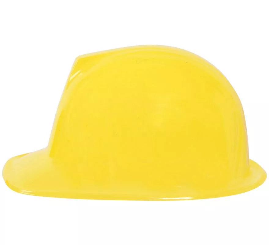 Casco Obrero o Albañil de plástico flocado
