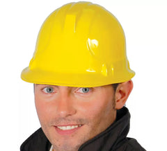 Capacete ou pedreiro plástico reunindo-se