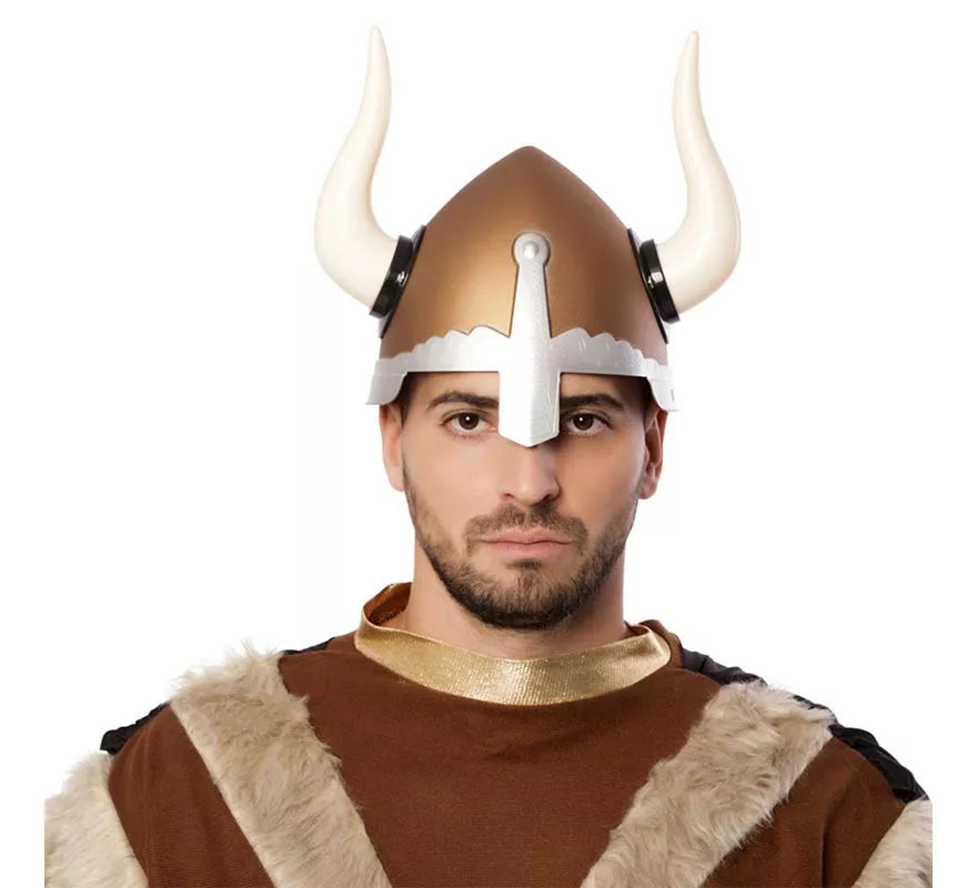 Translation missing: pt-PT.Casco Vikingo Deluxe con cuernos