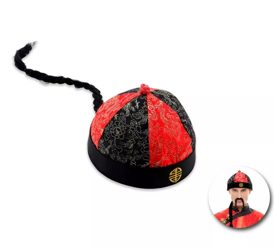 Translation missing: pt-PT.Casquete Chino con Coleta negra