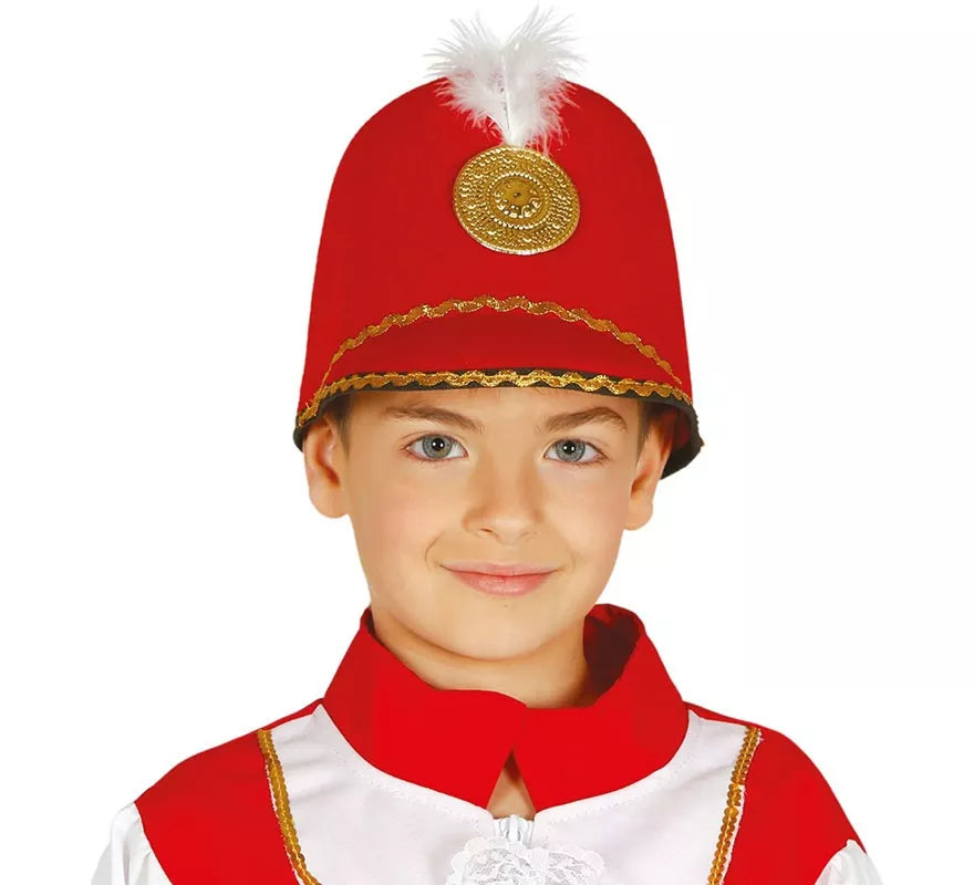 Casquete de Majorette rojo infantil
