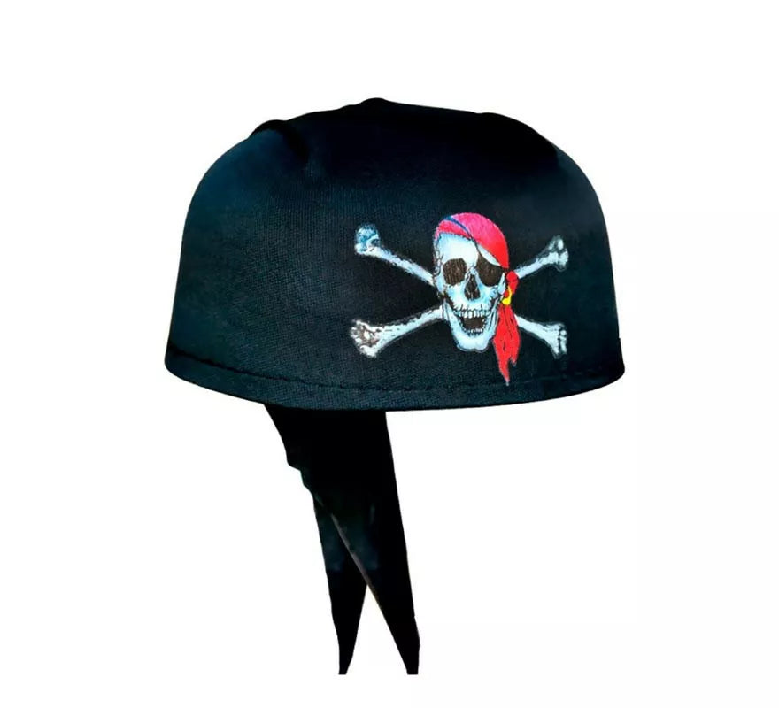 Translation missing: pt-PT.Casquete Pirata negro con calavera