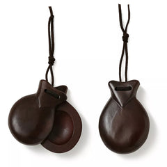 Castanholas cor madeira escura 6,5x8,5 cm