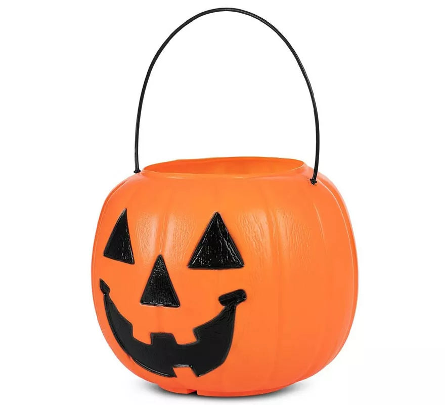 Translation missing: pt-PT.Cesta de Calabaza naranja con asa de 21,6x21,6x30,5 cm