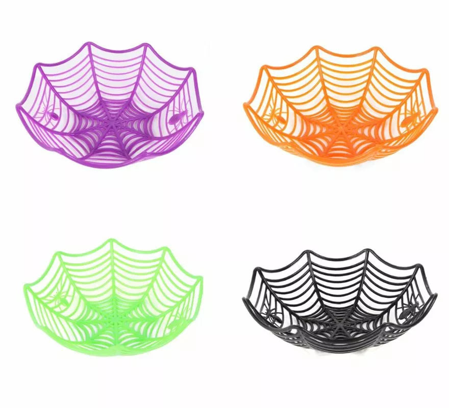 Translation missing: pt-PT.Cesta Telaraña con Arañas de 21x6 cm en varios colores