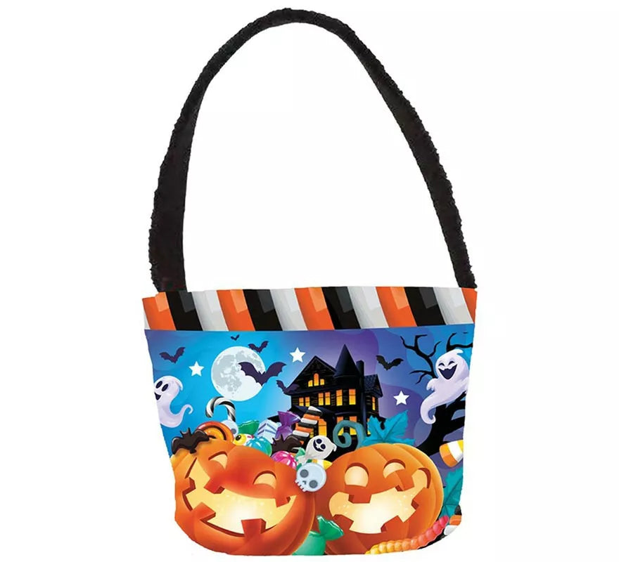 Translation missing: pt-PT.Cesto multicolor Calabazas y Fantasmas 30x15 cm