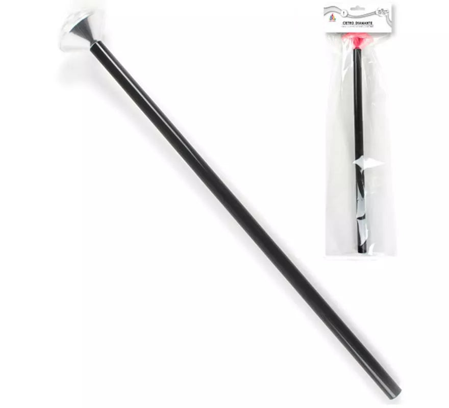 Translation missing: pt-PT.Cetro negro con Diamante de 50 cm