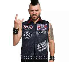 Colete Anarquista Punk Masculino