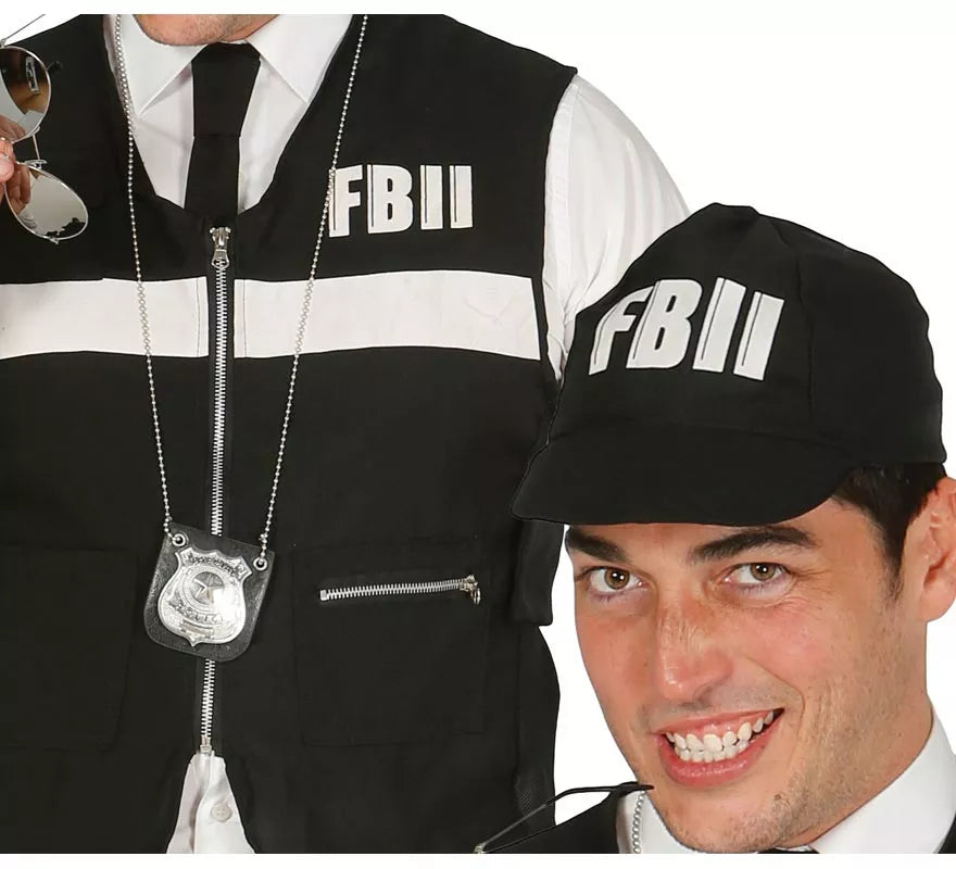 Translation missing: pt-PT.Chaleco antibalas y gorra del F.B.I. para adulto