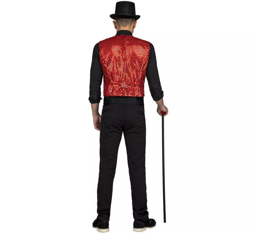 Translation missing: pt-PT.Chaleco con Pajarita Rojo para hombre